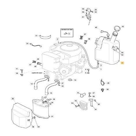 RÉSERVOIR DE CARBURANT THNS 10LT (COL LONG) ORIGINAL STIGA - 325735134/0