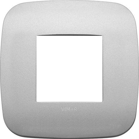 VIMAR - 19672.23 Placca Round 2M argento matt