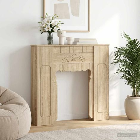 vidaXL Cornice per camino Rovere Sonoma 93 x 20 x 89 cm