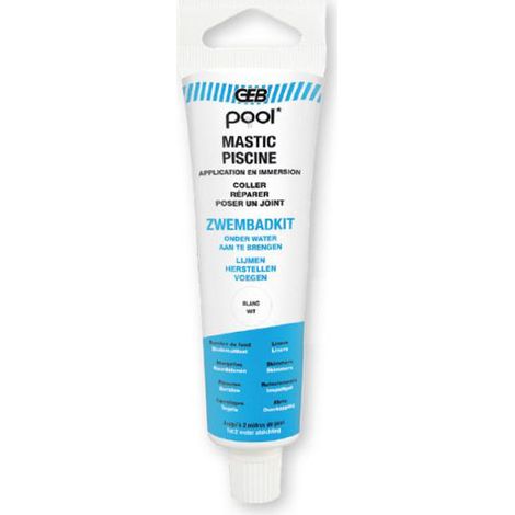 POOL MASTIC PISCINE TUBE 80ML TRANSP. GEB - 590930