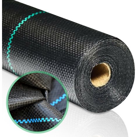 Swanew – Toile de paillage 300 x 1000cm – Polypropylène 90g/m² – Résistante aux UV et à la déchirure – Perméable à l'eau – Pour cultures et jardins (1/5)