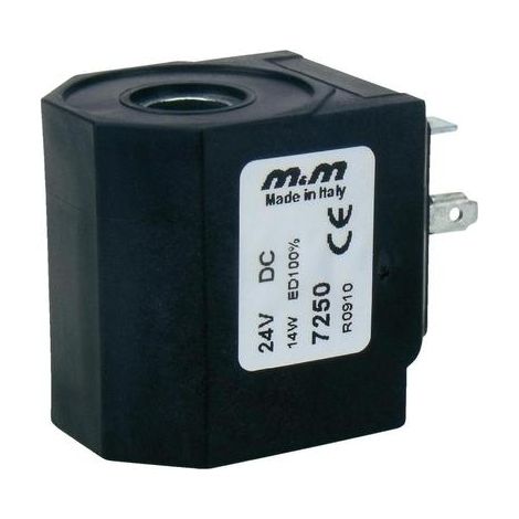 M M International Bobina Electroválvulas 230 V AC 25 VA Negro