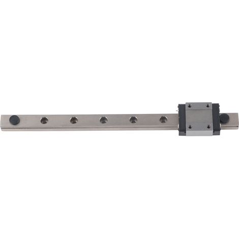Guide de glissière linéaire miniature MGN12H, largeur 12 mm, compatible avec la plupart des équipements d'automatisation (200 mm). (1/5)