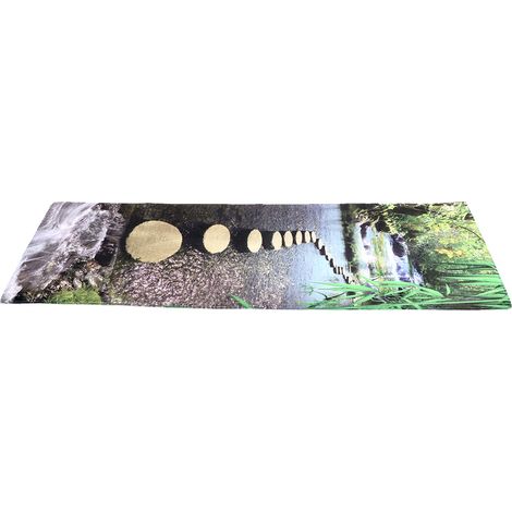 Rutschfeste Fußmatte für Badezimmer, Haushalt, Naturmuster, Bodenmatte, Teppich, Heimdekoration (60 x 180 cm) (1/5)