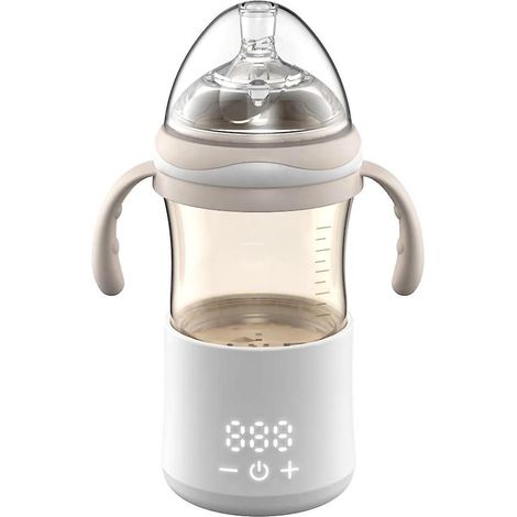 37-W-tragbarer Flaschenwärmer/Milchwärmer für Babys mit Digitalanzeige zur sofortigen Temperaturregelung der Milch.