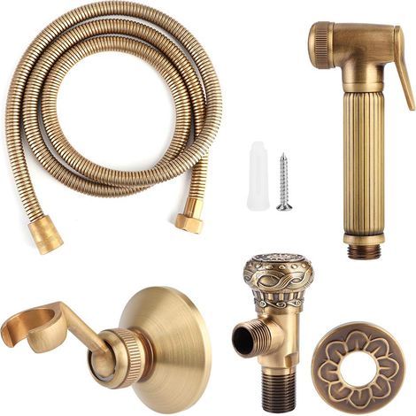 Handbrause für Bidet-Toiletten, Vintage-Bidet-Brause-Set aus Messing (1/5)