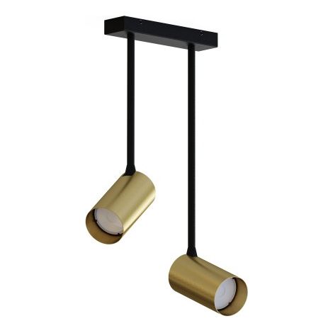 Plafoniera spot Nowodvorski MONO 2xGU10 nero ottone