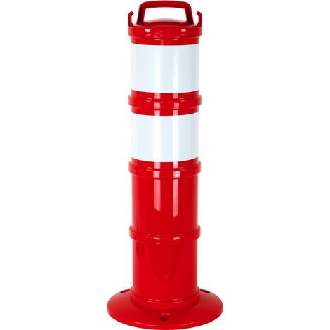 Balise de signalisation modulable Rouge avec deux bandes rétroréfléchissantes - 1090057 (1/3)