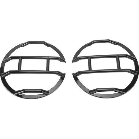 1 Pair Front Headlight Guards Protector Cover Exterior Headlamp Frame Protector Replacement for Bronco 2 4 Door 2021 to 2024 Black (1/5)