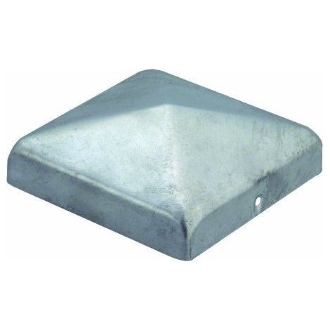 Alberts 205881 Capuchon pour poteau en bois  forme plate  galvanise a chaud  120 x 120 mm
