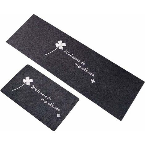 Tapis Cuisine Antidérapant 2 Pièces, Absorbant Eau Tapis pour entrée de Salle de Bain, Paillasson Tapis de Sol Cuisine Devant Evier 3 S-Fei Yu