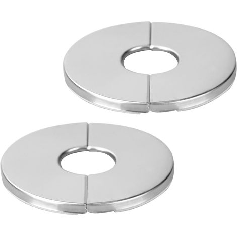 2 Pièces Rosace Mitigeur Douche,Rosace Robinet,Cache Tuyau En Acier Inoxydable Pour Robinets De Douche,Robinets Cuisine Salle De Bain (Diamètre Intérieur 40mm-Diamètre Extérieur 100mm) (1/5)