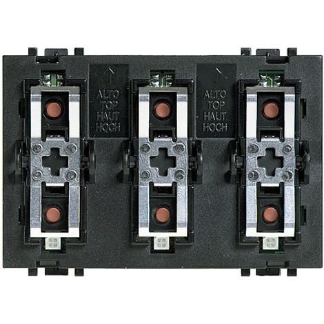 Commande 3 fonctions lumière/volets Livinglight MyHOME BUS BTICINO L4652/3 (1/2)