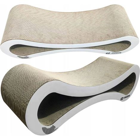 Cama/sofá para gato de cartón MOZOS, tamaño XXL, hecha de cartón.