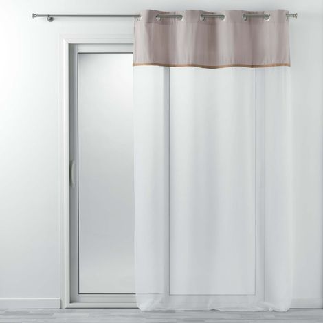 Rideau Voile 140x240cm Kelonia gris (1/3)