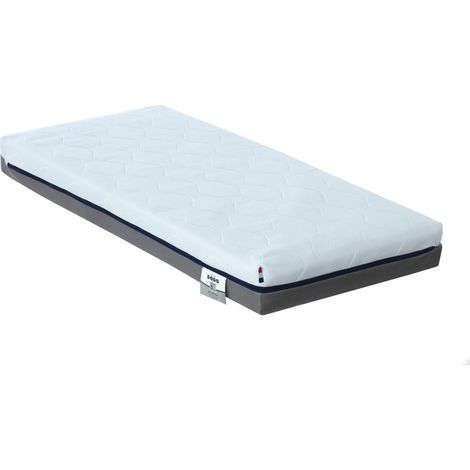 Matelas bébé ultra respirant et imperméable Blanc 60x120x12 cm (1/4)