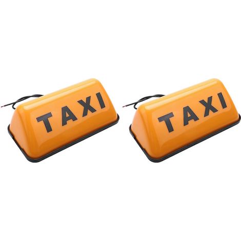 2 panneaux lumineux LED pour taxi, feux de jour LED pour voiture, 12 V CC, 3 W, panneau LED de toit pour cabine de taxi (1/5)