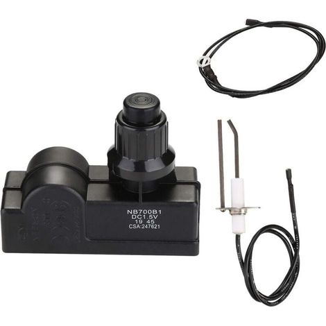 Kit d'allumage pour barbecue Charbroil, Kenmore, Broil-Mate, Broil King, Nexgrill Pièces de rechange pour allumeur de barbecue universel 2 prises (1/4)