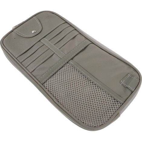 Organisateur Accessoire pour Pare-soleil Pu Cuir de en Voiture Léger Compact, Pochette Porte Document Élégante Pratique et pour Cartes et Certificats (1/5)