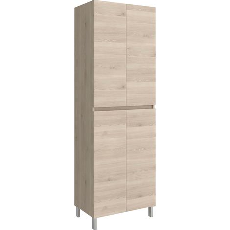 Hochschrank INFINITY 4 Türen NATURAL 600 x 1810 x 370 mm
