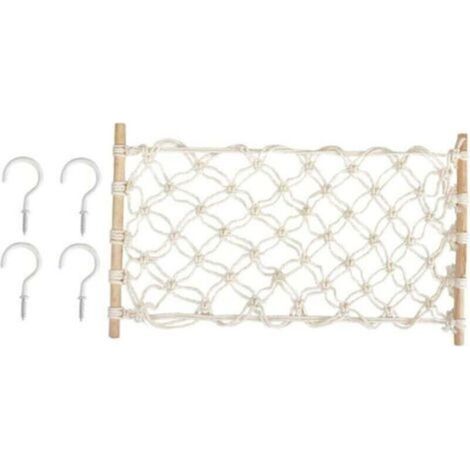 Panier de Rangement Bohème Suspendu pour Fruits et Légumes Ortviai (1/4)