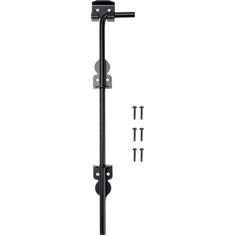 Verrou de portail en fer forgé, tige de verrouillage, 45,7 cm (18 pouces)