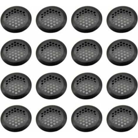 Grille Ventilation Inox Ronde, 16 Pièces Maille Trou D'aération, Acier Inoxydable Grille D'aération Trou, Grille D'évacuation Ventilation, pour Armoire Cuisine, Meubles, Armoire à Chaussures(3 (1/4)