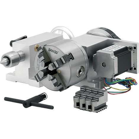Motor paso a paso, relación de velocidad 6:1, mandril de 100 mm, opción 2 (1/2)