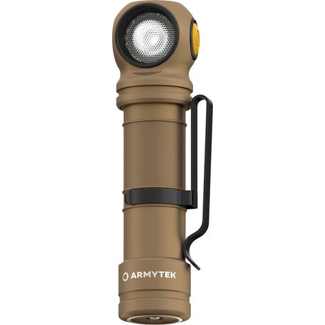 ArmyTek Wizard C2 Pro Max Sand White LED Lampe de poche avec clip ceinture, avec étui à batterie 400 (1/5)