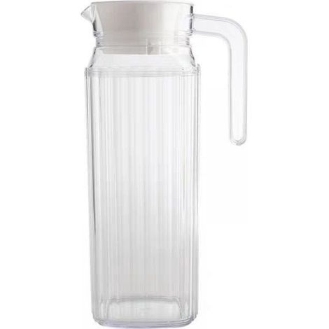 Carafe Réfrigérateur - Verre Transparent - Fonction Étanche - Pour Eau Thé Limonade - 1 Pièce