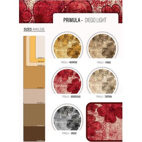 TAPPETO CUCINA PRIMULA 25X 60 CM ASSORTITO