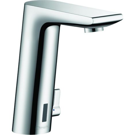 HANSGROHE Mezclador electrónico de lavabo con palanca de control de temperatura a batería, cromado (1/2)
