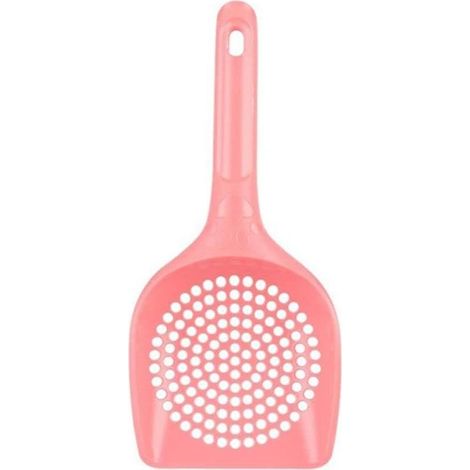Pelle à litière en plastique rose pour chat pour le soin des animaux de compagnie, pelle à litière, outil de nettoyage creux, fournitures pour animaux de compagnie, facile à nettoyer, pelle (1/5)
