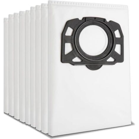 Lot de 10 Sacs pour Aspirateur Karcher WD2 WD3 KWD 1-3 SE4001 SE4002 - Sacs en Non-Tissé Résistants, Compatibles Aspirateurs Eau et Poussière, Air Propre Garanti (1/5)