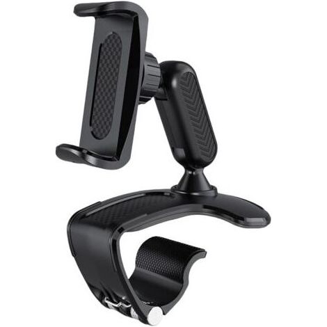 Support de téléphone de voiture réglable à 360°, support pour téléphone portable de voiture, support pour smartphone de 4 à 7 pouces, support pour GPS de tableau de bord (1/5)