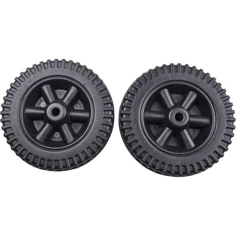 Roues de gril en plastique de 15,2 cm pour barbecues à gaz Charbroil multi-marques, roulettes de rechange de 152 mm de diamètre pour trou de 8 à 10 mm (noir) (1/5)