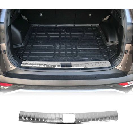 Protection Seuil de Coffre Compatible avec Hyundai Tucson 2015-2018 Acier Brillant (1/5)