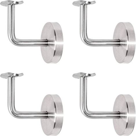 Stück Handlaufhalterungen,Treppengeländerhalterung,Handlaufhalter aus Edelstahl,Fluren und Badezimmern (Silber) (1/5)