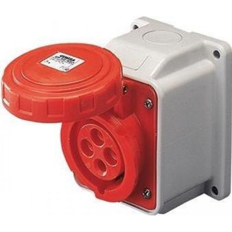 Presa Fissa 10° Parete St.3P+N+T 32A 380V 6H ( Gewiss Cod. Gw62442 )
