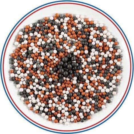 Recharges Filtre Douche Universel – Lot 2 Sachets de Billes Minérales (4 Types de Minéraux Filtrants) - Anti Calcaire & Anti Chlore – Compatible Pommeau Douche – Eau Adoucie & Purifiée