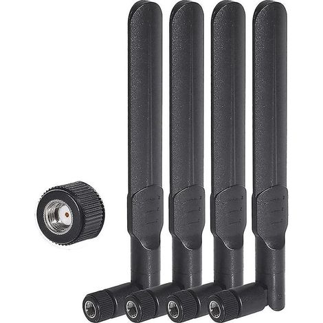 4 antennes Wi-Fi double bande 2,4 GHz, 5 GHz et 5,8 GHz, 8 dBi, connecteur MIMO RP-SMA mâle pour routeur Wi-Fi sans fil (1/5)