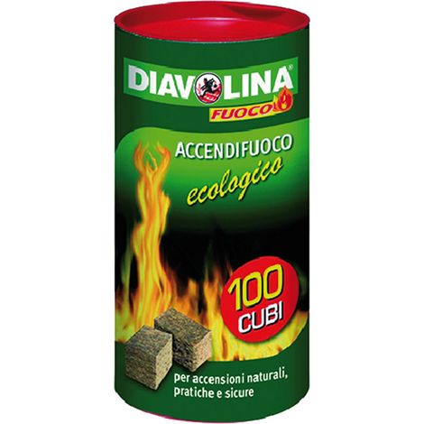 6CF DIAVOLINA 'ACCENDIFUOCO ECOLOGICA' 100 cubi - art. 15317
