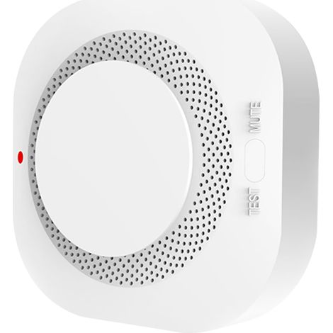 Détecteur de fumée domestique sans fil 433 MHz avec capteur photoélectrique et alarme sonore et lumineuse pour cuisine et chambre à coucher (1/4)