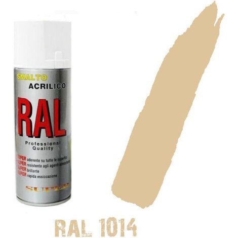 Bomboletta spray ral 1014 avorio crema acrilico vernice brillante lucido