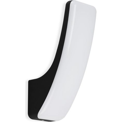 Aplique de pared LED para exteriores, 15 W, negro, color neutro. (1/5)