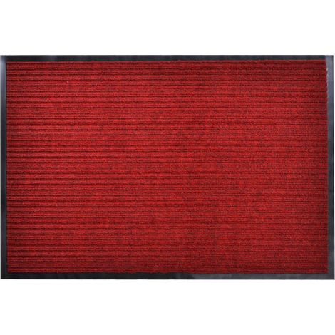 Paillasson Tapis de salon Style Moderne - Tapis de sol PVC Rouge 90 x 120 cm BV260566 - BonneVie (1/5)