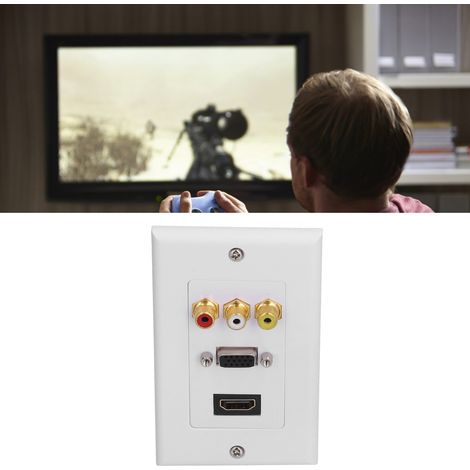 Wandpanel-Audio-/Videodecoder VGA RCA Lautsprecher HDMI HD-lötfreie Wandsteckdose Multimedia-Panel (1/5)