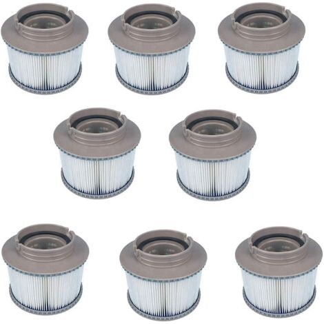 RHG Lot de 8 filtres de Remplacement pour Spa pour MSPA FD2089, Pompe à Cartouche filtrante pour MSPA Tous Les spas actuels (1/4)