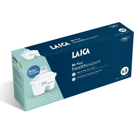 Filtro Laica Bi-flux Healtexpert caraffa Bianco 3pz [P3M]