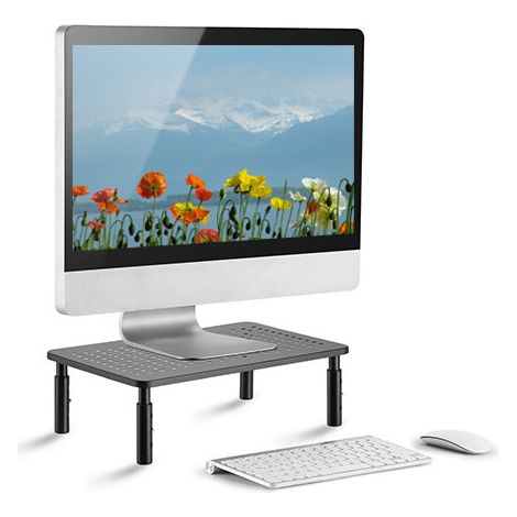 Techly Stand da Scrivania in Metallo per Monitor/Laptop Nero (1/5)